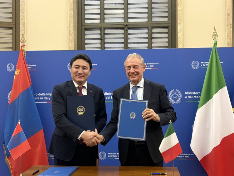 Монгол, Итали улс чухал ашигт малтмалын чиглэлээр хамтын ажиллагааг хөгжүүлнэ