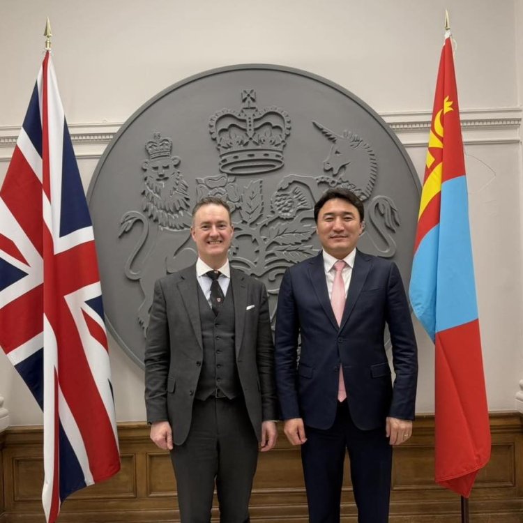 Монгол-Их Британи уул уурхайн салбарт хамтран ажиллах Ажлын хэсэг байгуулна